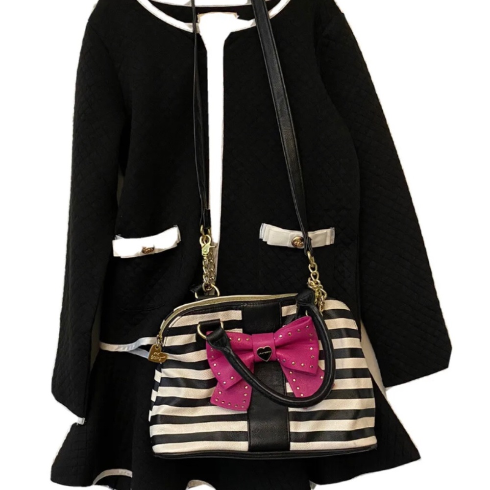 Richie house girls black and white suit set size 10